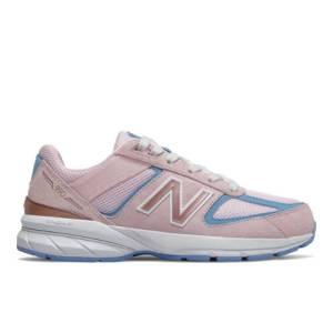 New Balance 990v5 Kids Lifestyle Shoes - Pink / Blue (GC990MP5)