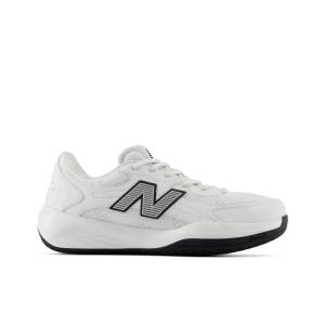 New Balance Kids' 696v7 Shoes - White / Black / Green (GH6962Y4)