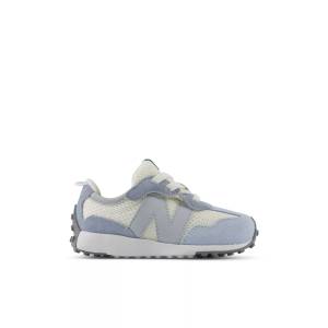 New Balance Kids' 327 NEW-B Hook & Loop Sneakers Shoes - Grey / Blue (I3279BX)