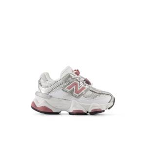 New Balance Kids' 9060 Bungee Sneakers Shoes - White / Pink (I90606HV)