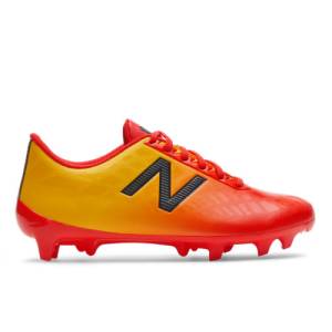 New Balance Junior Furon v4 Dispatch FG Kids Soccer Shoes - Red Flame (JSFDFFA4)