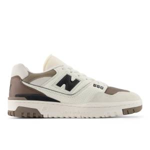 New Balance Unisex 550 Lifestyle Sneakers Shoes - White / Brown (M55046O)