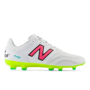 New Balance 442 TEAM FG V2 Unisex Soccer Shoes - White (MS42FWH2)