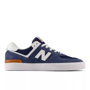 New Balance Unisex NB Numeric 574 Vulc Skateboarding Shoes - Blue / White (NM574VAN)