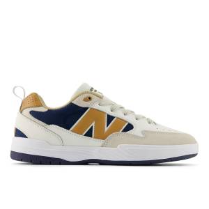 New Balance Unisex NB Numeric Tiago Lemos 808 Lite Skateboarding Shoes - Beige / Blue (NM808LFC)
