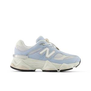 New Balance Kids' 9060 Bungee Lifestyle Sneakers Shoes - Blue / Grey (P90606CL)