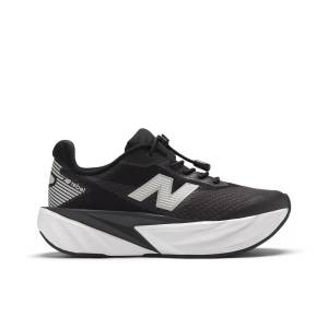 New Balance Kids' FuelCell Rebel Bungee Lace w/Toggle Shoes - Black / White (PFCX8P5)