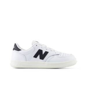 New Balance Kids' T500 Lace Shoes - Black / White (PST500CA)