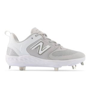 New Balance Fresh Foam X Velo v3 Metal Softball Shoes - Grey (SMVELOG3)