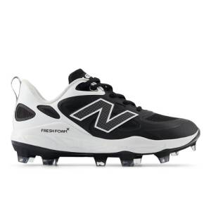 New Balance Women's Fresh Foam X Velo v4 Molded Softball Shoes - Black / White (SPVELOK4)