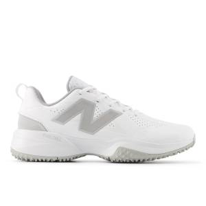 New Balance Women's Fuse v5 Turf Softball Shoes - White / Grey (STFUSEW5)