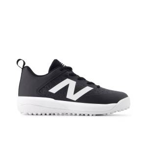 New Balance Kids' 4040 v8 Youth Turf Shoes - Black / White (TY4040K8)