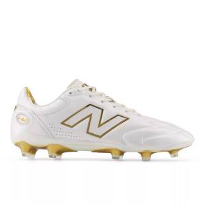 New Balance Unisex 442 Elite FG V3 First Edition Soccer Shoes - White / Brown (U41F2RH)