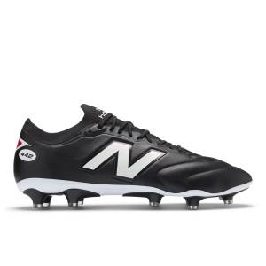 New Balance Unisex 442 Elite Knit FG V3 Soccer Shoes - Black / White / Red (U41FM27E)