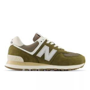 New Balance Unisex 574 Lifestyle Sneakers Shoes - Beige / Grey (U5742RG)