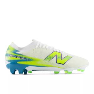 New Balance Unisex Furon Team FG V9 Soccer Shoes - White / Green (UF3F51W)