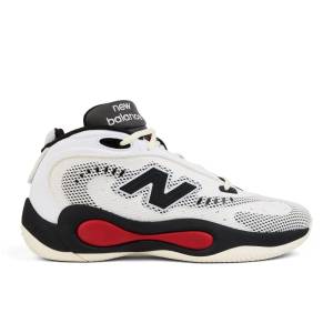 New Balance Unisex P400 Basketball Shoes - White / Red (UFFBB9CZ)
