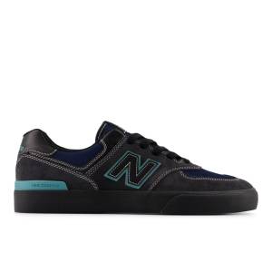 New Balance Unisex NB Numeric 574 Vulc Skateboarding Shoes - Black / Green (UN574VGT)