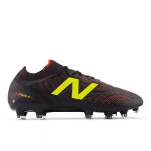 New Balance Unisex Tekela Women's Elite Low MG V5 Shoes - Black / Yellow / Red (UT1MW6CI)