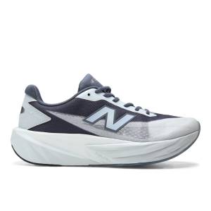 New Balance Women's Sydney Levrone FuelCell Rebel v5 Running Shoes - Grey / White (WFCX1YQ)