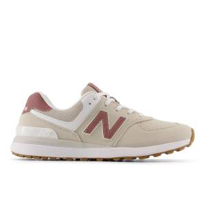 New Balance Women's 574 Greens V2 Shoes - Pink / Beige (WG574RW)