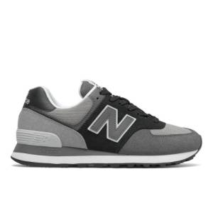 New Balance 574 Women's Lifestyle Shoes - Black / Grey (WL574WU2)