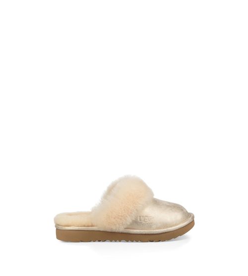 UGG Kids' Cozy II Metallic Slipper Leather